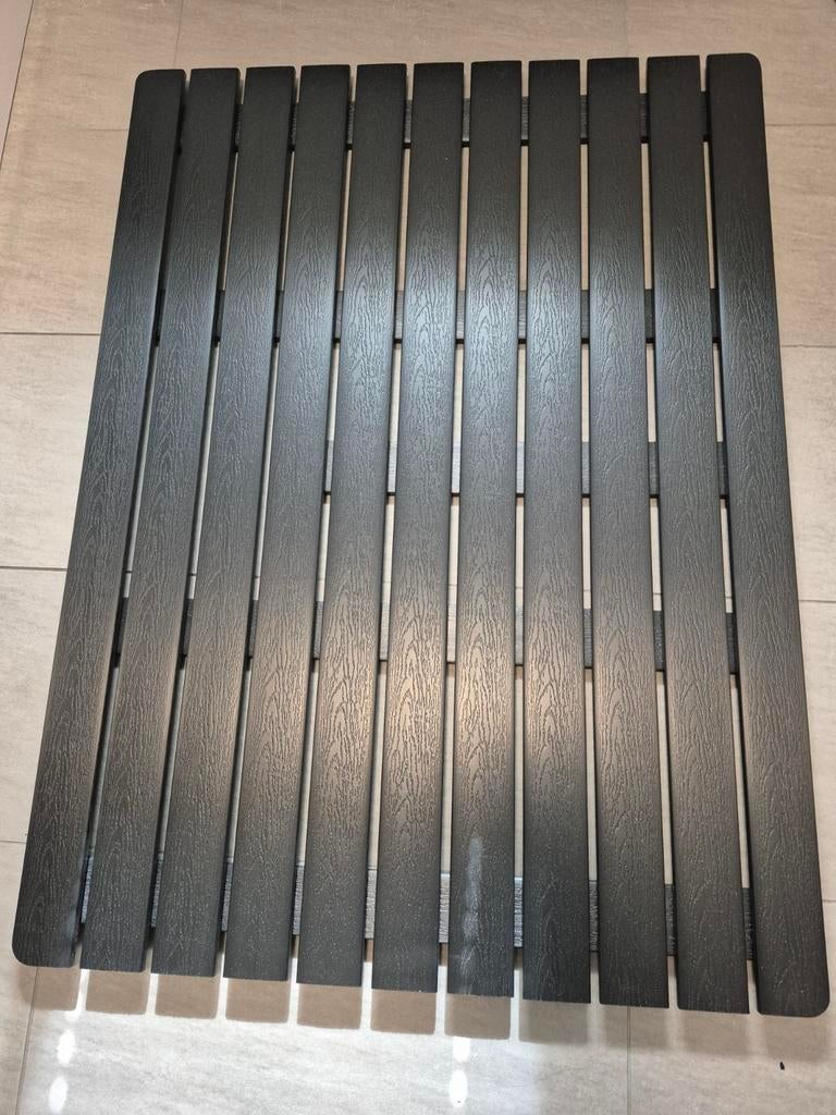 Zwarte douche vlonder met houtnerf, 108x80 cm, Ophalen, Nieuw, Zwart