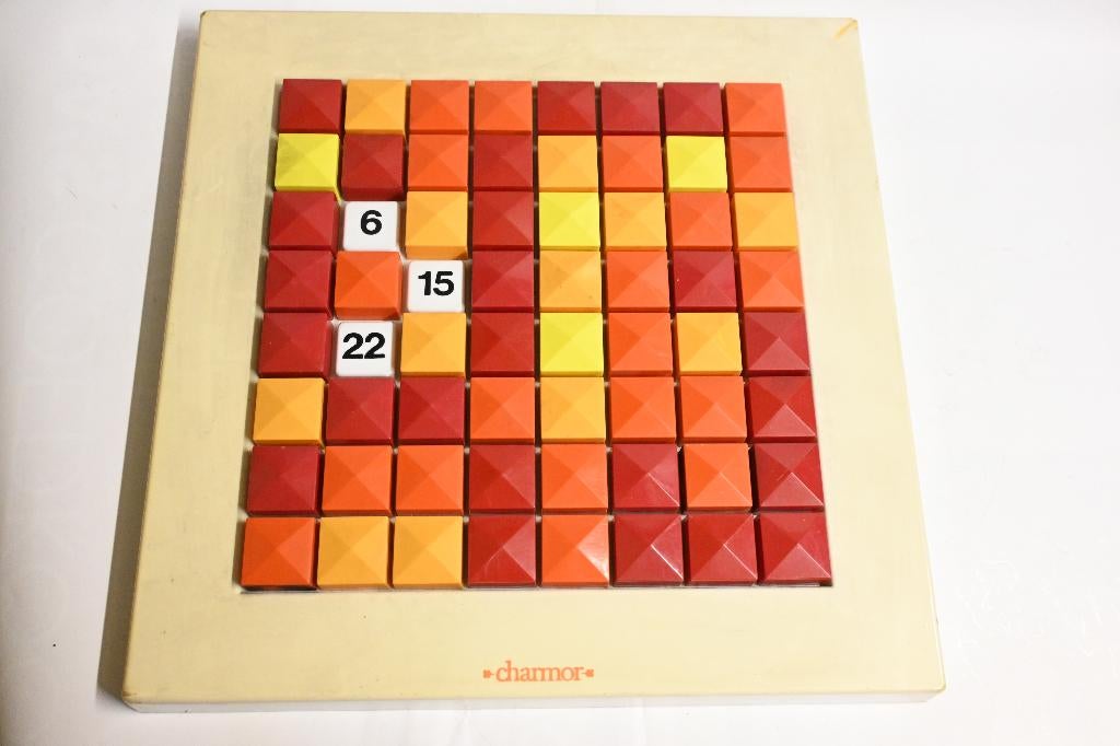 charmor calender grote retro kalender met blokjes vintage, Ophalen, Huis en Inrichting