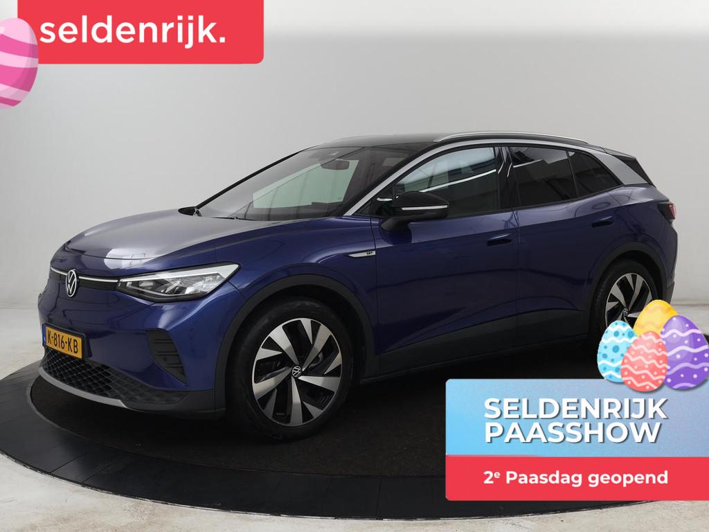 Volkswagen ID.4 First 77 kWh | SOH 90% | Stoel & stuurverwar, Auto's, Automaat, Gebruikt, Blauw, Origineel Nederlands