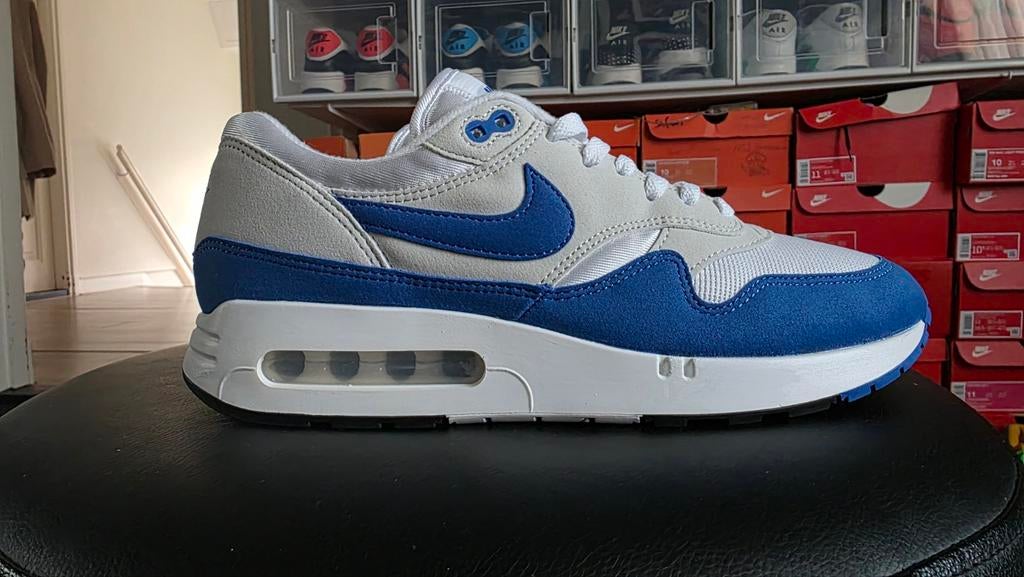 -Nike Air Max 1 '86 OG 'Big Bubble' Royal Blue Maat 44.5, Kleding | Heren, Schoenen, Blauw, Nike, Nieuw, Ophalen of Verzenden