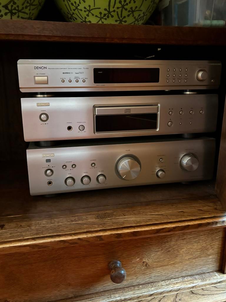 Denon Stereo Set - Tuner, CD-speler, Versterker, Audio, Tv en Foto, Stereo-sets, Ophalen, Gebruikt, Denon, Tuner of Radio