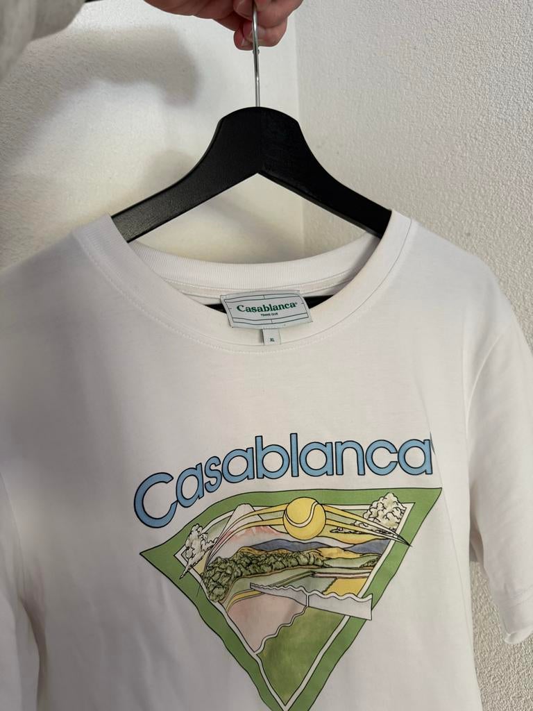 Casablanca Tennis Club T-shirt - Wit - Maat XL, Ophalen of Verzenden, Zo goed als nieuw, Maat 56/58 (XL), Wit