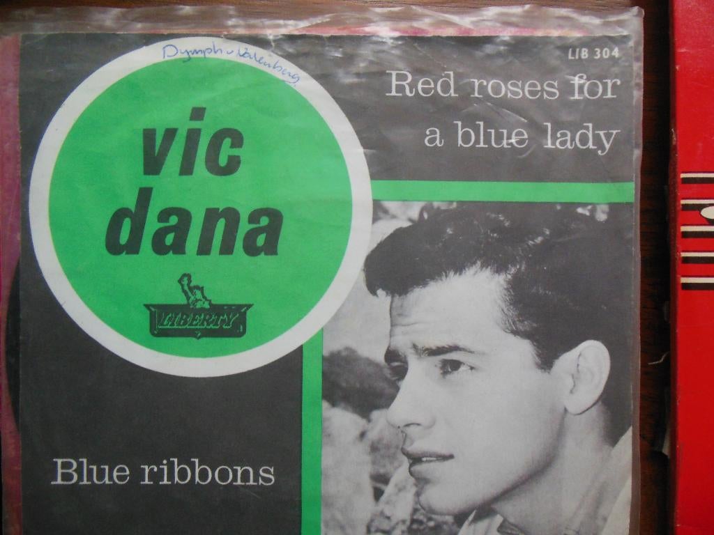 single vic dana red roses for a blue lady 45rpm jukebox 7'', Cd's en Dvd's, Gebruikt, 7 inch, Single, Ophalen of Verzenden
