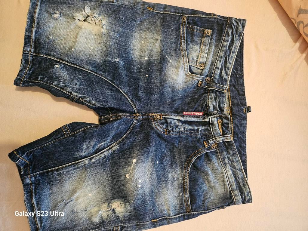 Dsquared2 Icon spijkerbroek shorts maat 42-44.jongen 170-176, Ophalen of Verzenden, Zo goed als nieuw, Dsquared2, Jongen