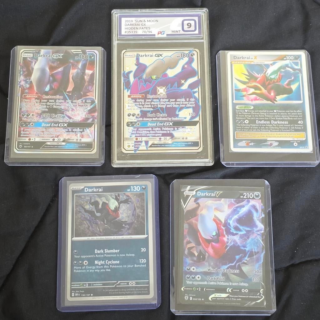 Pokémon Darkrai Kaarten Collectie - GX, LV.X, V, Graded, Ophalen of Verzenden, Gebruikt, Meerdere kaarten, Foil