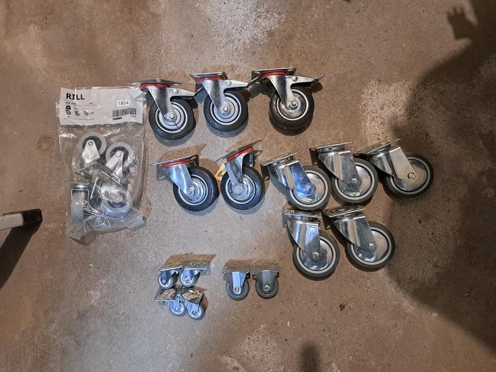 Zwenkwielen, diverse maten, Ophalen of Verzenden, Zo goed als nieuw