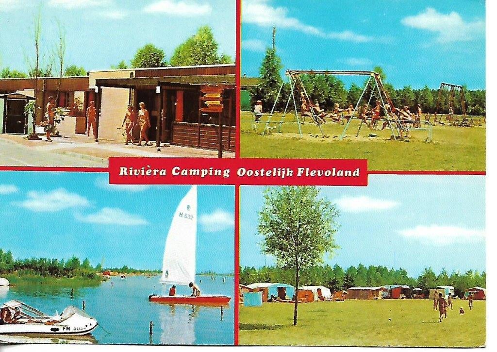 Biddinghuizen- -4-luik, Rivièra Camping., Verzenden, 1980 tot heden, Gelopen, Flevoland