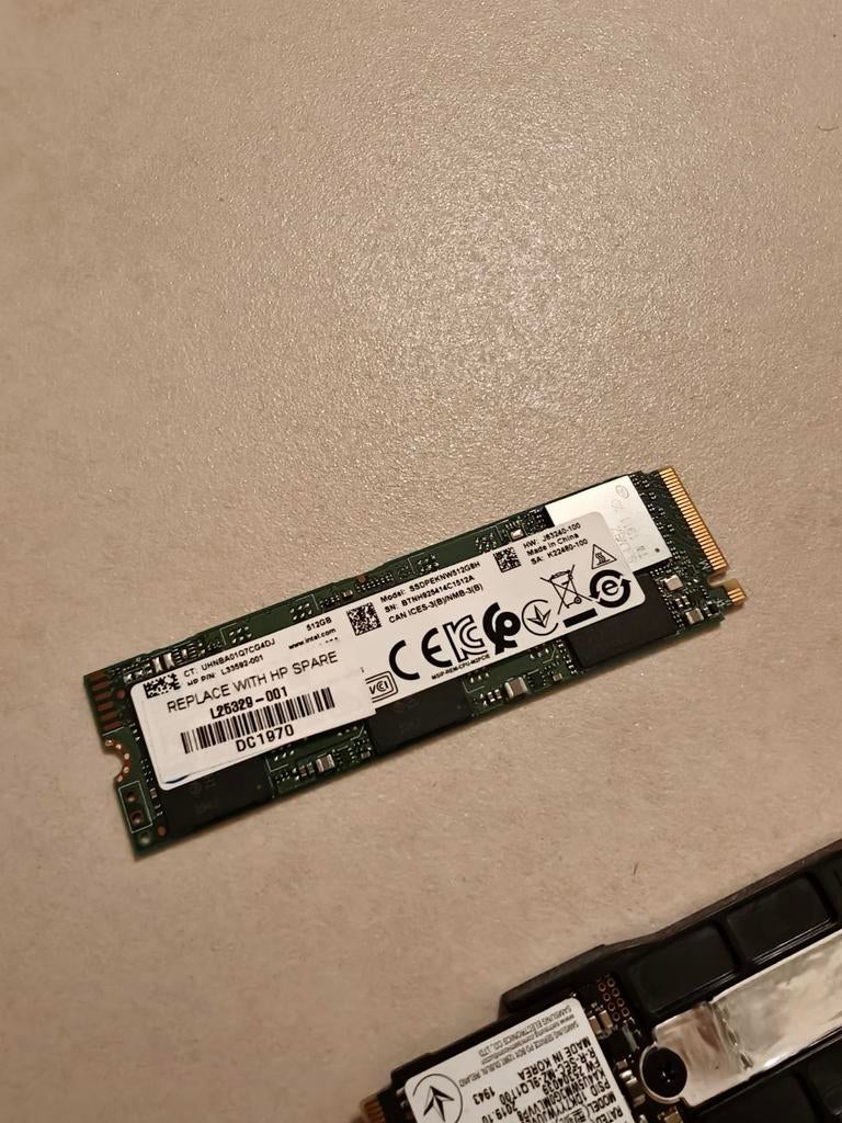 Harde Schijven SSD NVMe M.2 256GB en 512GB, Computers en Software, Harde schijven, Ophalen of Verzenden, Laptop, Overige aansluitingen