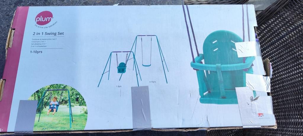 Plum 2-in-1 schommelset, Kinderen en Baby's, Speelgoed | Buiten | Speeltoestellen, Ophalen of Verzenden, Gebruikt, Schommel