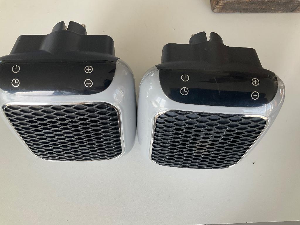 set ELECTRISCHE KACHELS, Witgoed en Apparatuur, Ventilatoren, Ophalen of Verzenden, Ventilator met afstandsbediening, Nieuw, Tafelventilator