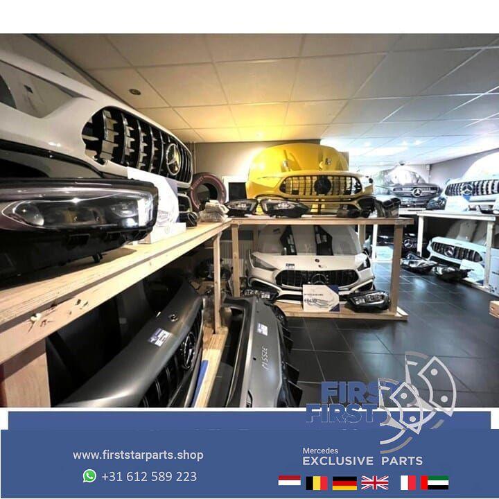 W205 C43 AMG VOORBUMPER + GT GRIL Mercedes C Klasse WIT COMP, Gebruikt, -, Voor, Ophalen of Verzenden