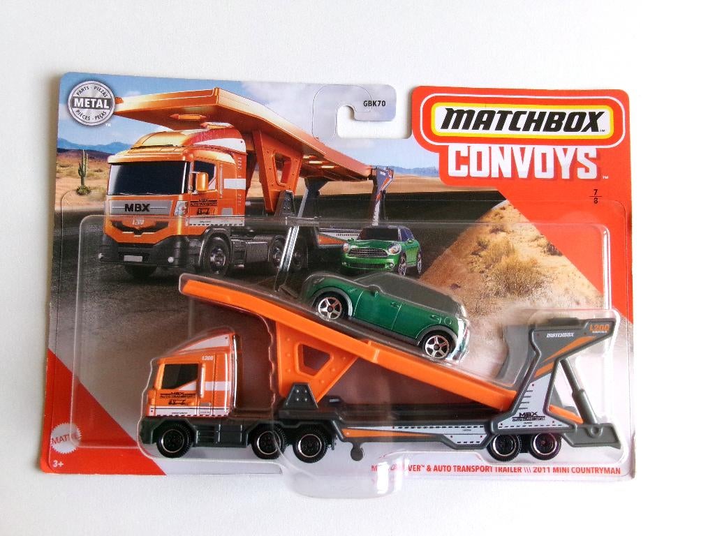 Autotransporter + Mini Countryman 1:62 Matchbox Convoys NEW, Ophalen of Verzenden, Nieuw, Bus of Vrachtwagen