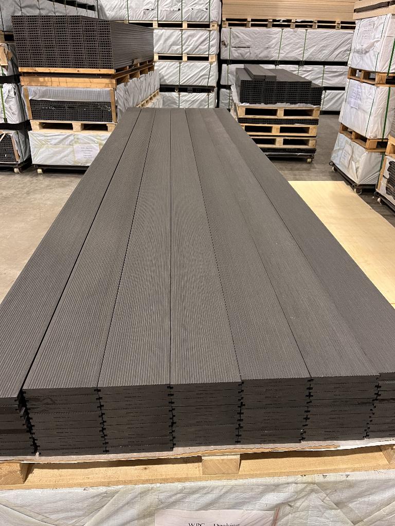 Composiet Vlonderplanken -Antracite dark grey - Massief, Tuin en Terras, Terrasdelen en Vlonders, Ophalen of Verzenden, Nieuw