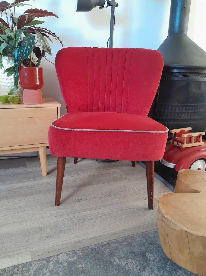 Dutchbone fauteil, jaren 60 stijl, Huis en Inrichting, Fauteuils, Ophalen, Minder dan 50 cm, 75 tot 100 cm, Zo goed als nieuw