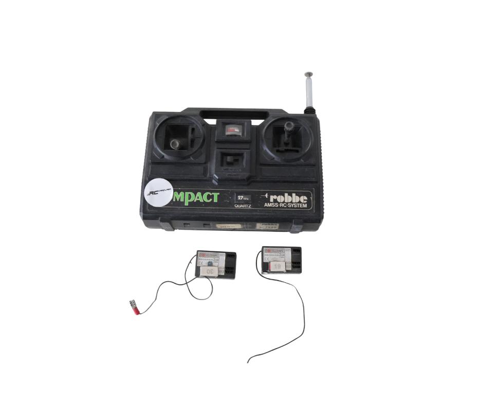 Robbe Compact zender 27mhz + 2x ontvanger rc, Ophalen of Verzenden, Gebruikt, Overige schalen, Onderdeel