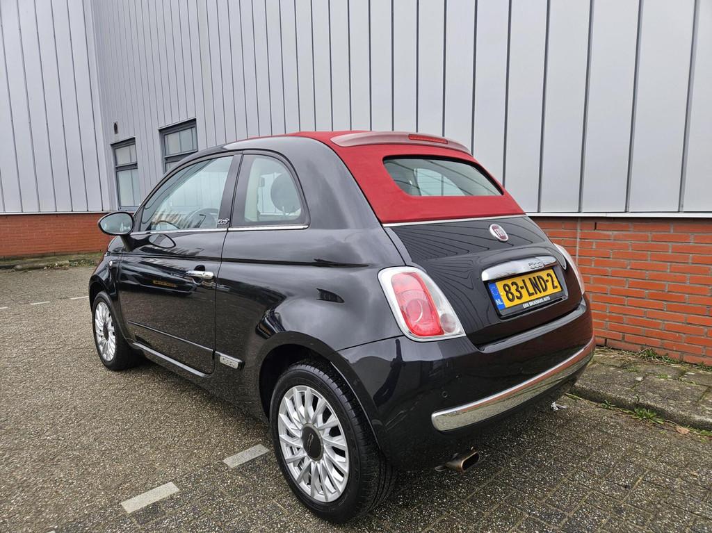 Fiat 500C 1.2 Sport Cabrio Nap Carplay, Auto's, Euro 5, Gebruikt, 4 cilinders, Zwart