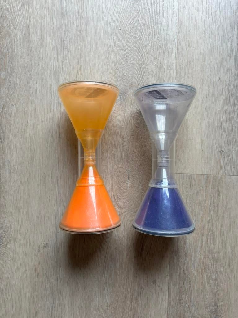 Spordas sense - of - timer zandloper 2 stuks 5 en 4 minuten, Ophalen of Verzenden, Gebruikt