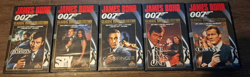 James Bond 007 Classic Bond Collection VHS (5 stuks), Vanaf 12 jaar, Ophalen of Verzenden, Gebruikt, Actie en Avontuur