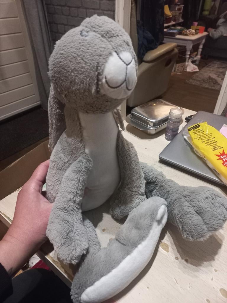 Happy Horse Konijn met mintgroene oren, Kinderen en Baby's, Speelgoed | Knuffels en Pluche, Zo goed als nieuw, Konijn, Ophalen of Verzenden