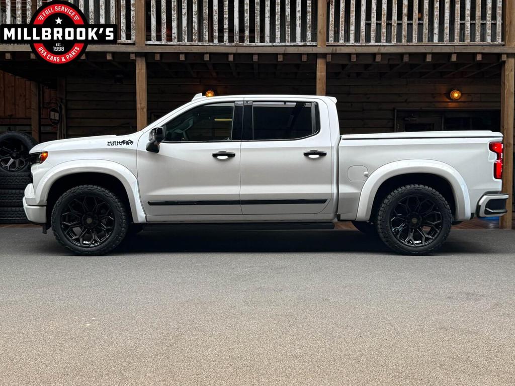 Chevrolet Silverado High Country Widebody, BPM Vrij, LPG, Fu, Auto's, Chevrolet, Automaat, 8 cilinders, Wit, Leder