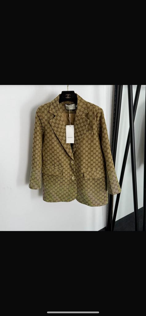 Gucci blazer op bestelling (maat S/M/L, Ophalen, Nieuw, Maat 38/40 (M), Bruin