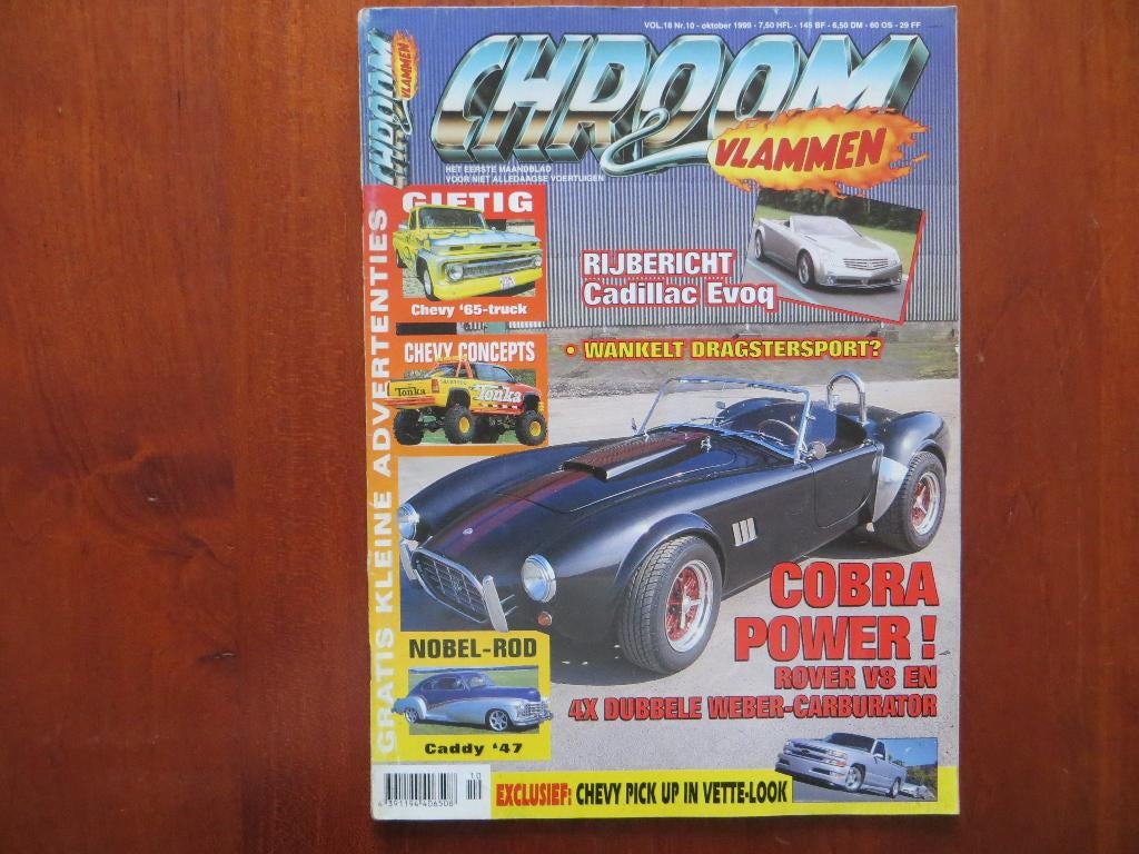 Chroom & Vlammen nr. 10 1999 Cadillac Evoq, Cobra V8-power, Ophalen of Verzenden, Zo goed als nieuw, Overige merken