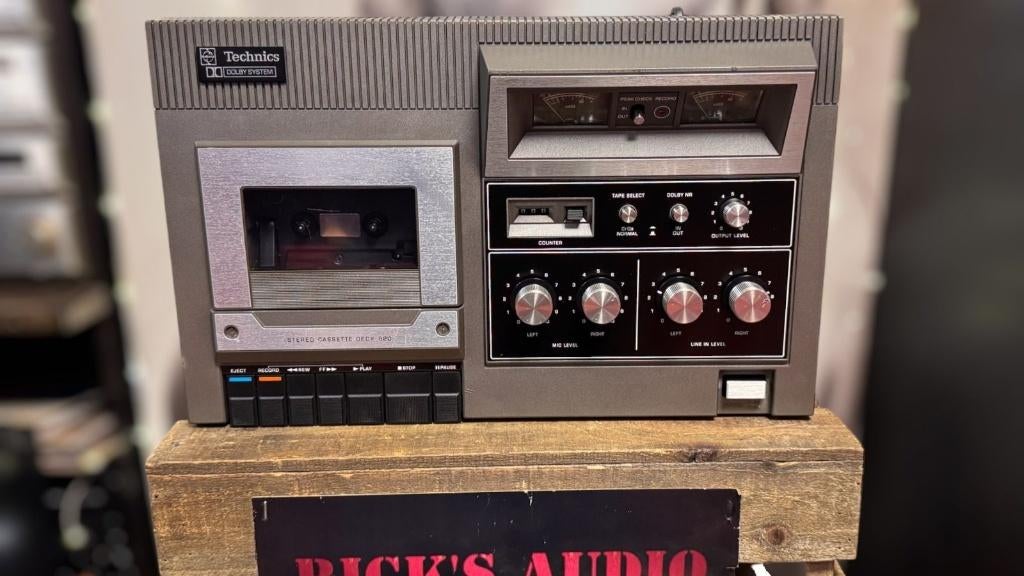TECHNICS RS-620 US • 2-KOPS VINTAGE TOP-LOAD DECK • GARANTIE, Overige merken, MADE IN JAPAN, Tape counter, Enkel