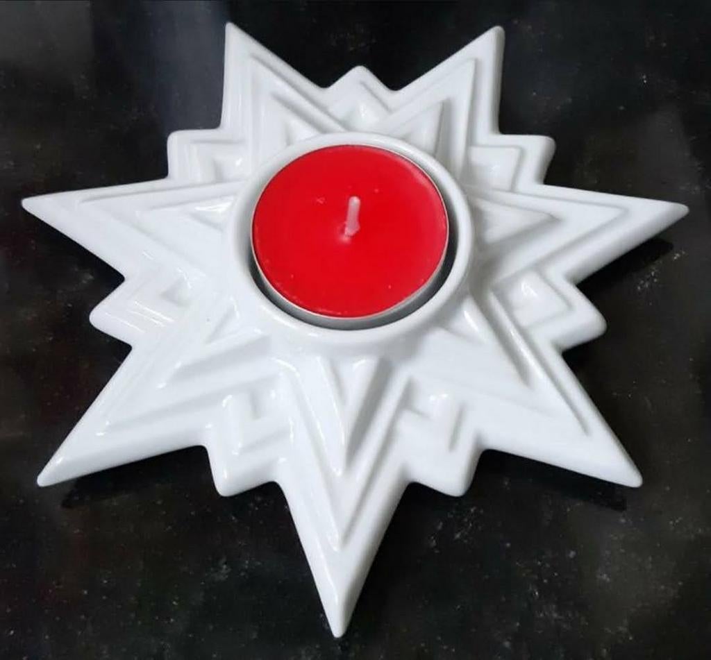 Vintage Hutschenreuther kerstster theelichthouder, Ophalen of Verzenden