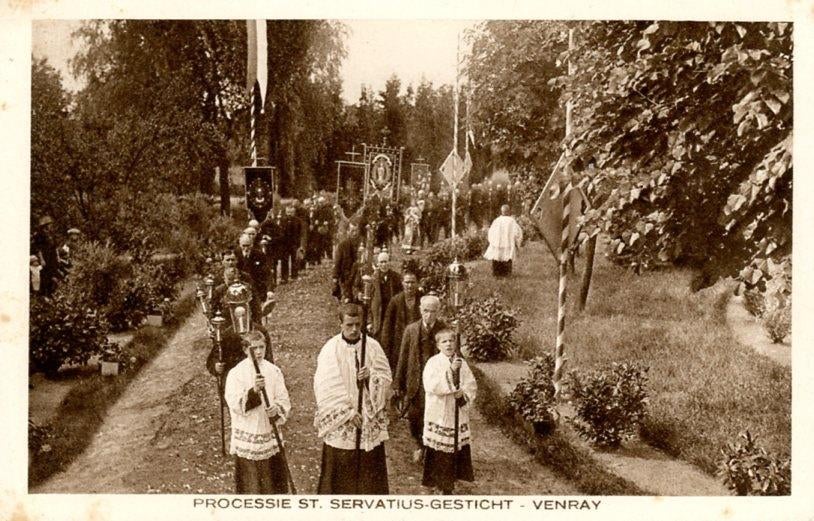 Venray St Servatius processie, Ophalen of Verzenden, 1920 tot 1940, Ongelopen, Limburg