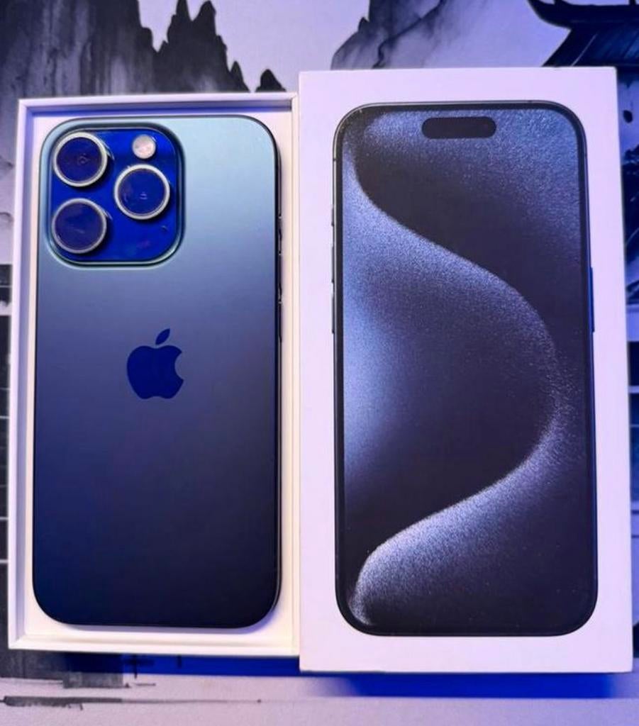 iPhone 15 pro VERKOCHT, 128 GB, Blauw, Ophalen of Verzenden, Zo goed als nieuw