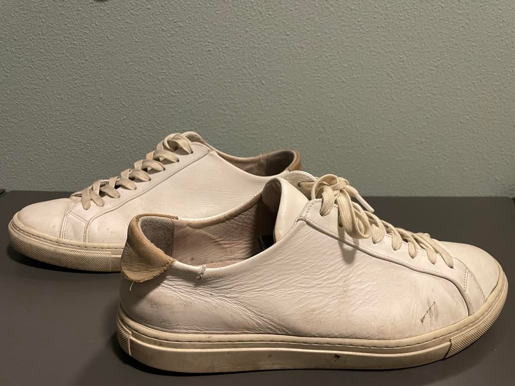 Filipa K schoenen, wit leder, maat 43, Ophalen of Verzenden, Gedragen, Wit, Sneakers of Gympen