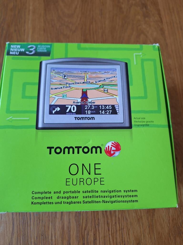 TomTom One Europa GPS Navigatiesysteem - Compleet, Ophalen of Verzenden, Gebruikt