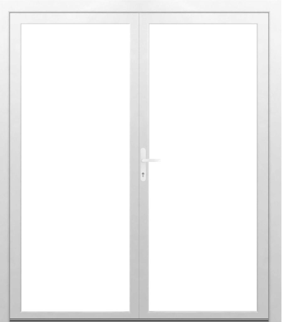 Kunststof Dubbelen Deuren, Niet ingevuld, Kunststof, Deurkozijn, Niet ingevuld