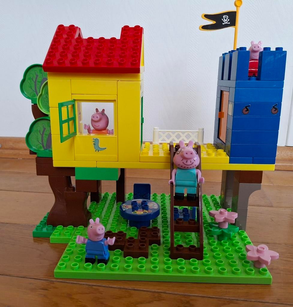 Peppa pig huis duplo/playbig boxx, Ophalen, Compleet, Gebruikt, Overige thema's