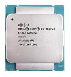 Intel Xeon 2667 V3 3,2Ghz Processor met Socket LGA 2011-3, Ophalen of Verzenden, Gebruikt, 3 tot 4 Ghz