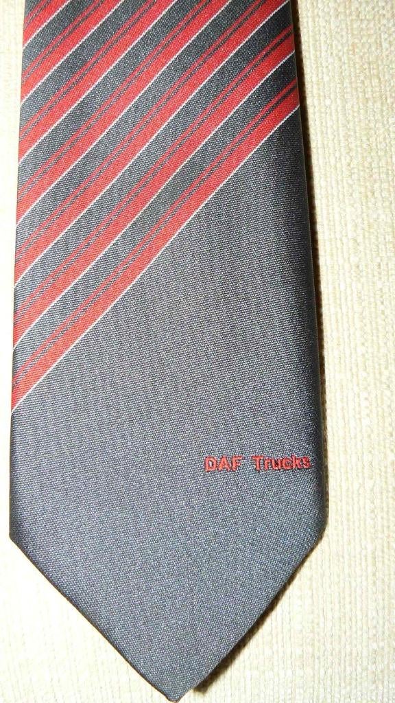 DAF Trucks stropdas grijs-rood gestreept, Ophalen of Verzenden, Nieuw, Gebruiksvoorwerp