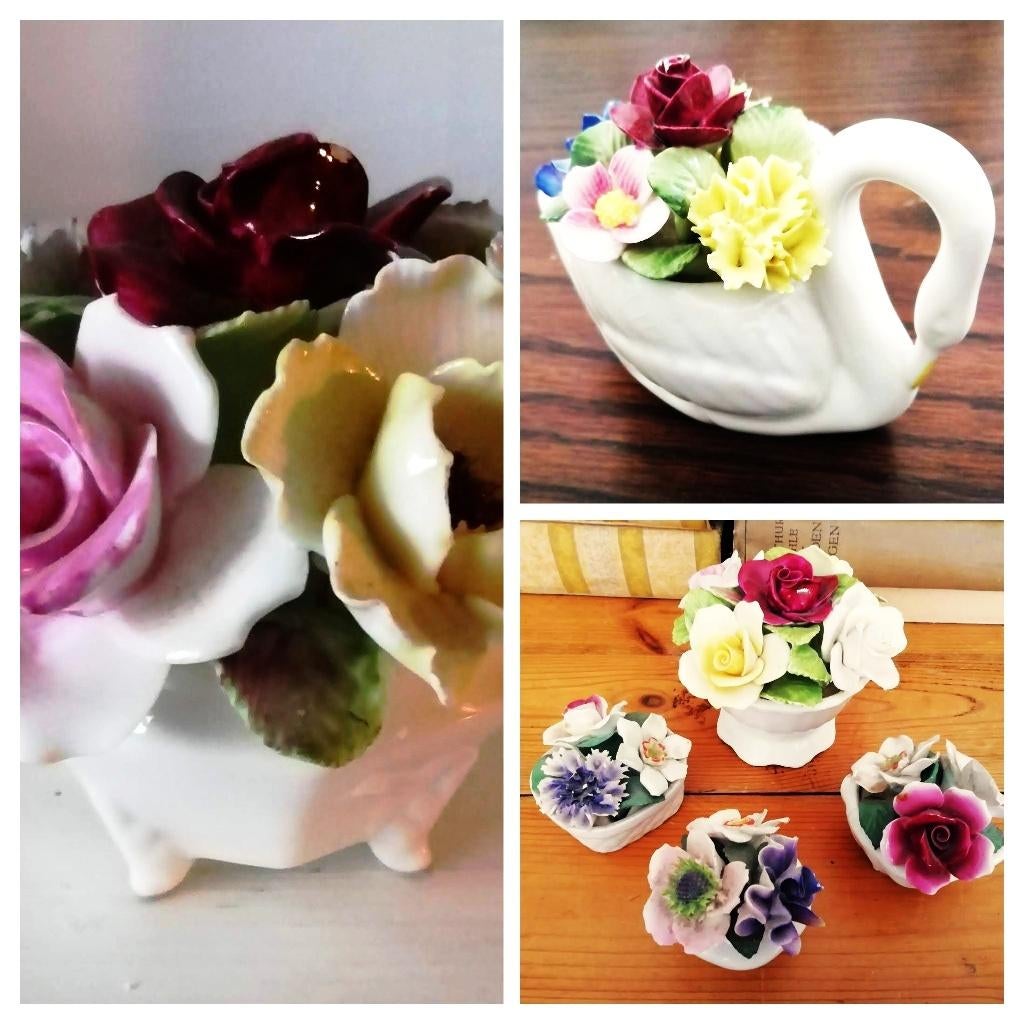 Bloemenmand porselein Royal doulton Coalport Healacraft, Antiek en Kunst, Ophalen of Verzenden