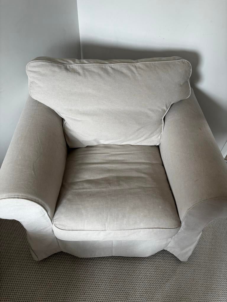 IKEA Ektorp fauteuil, Huis en Inrichting, Fauteuils, Ophalen, Zo goed als nieuw, Stof, 75 tot 100 cm