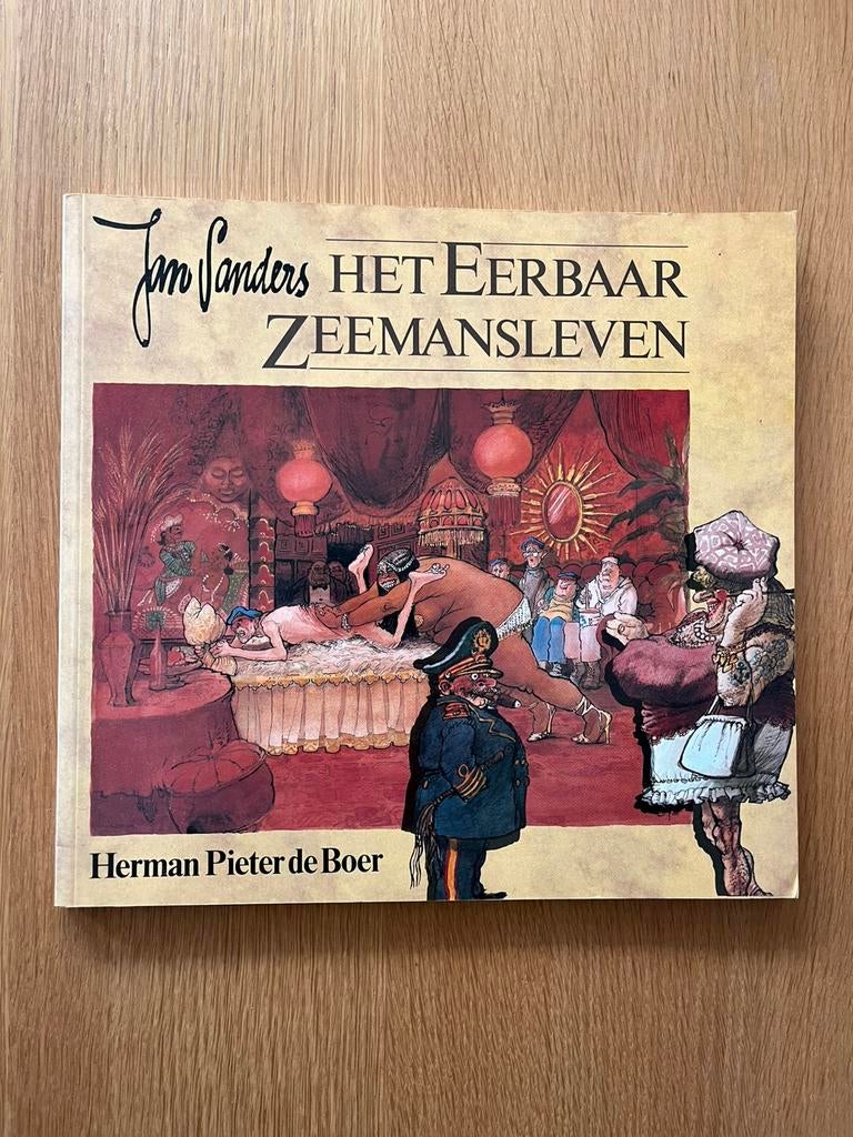 Het eerbaar zeemansleven - Jan Sanders, Ophalen of Verzenden, Zo goed als nieuw, Cartoons