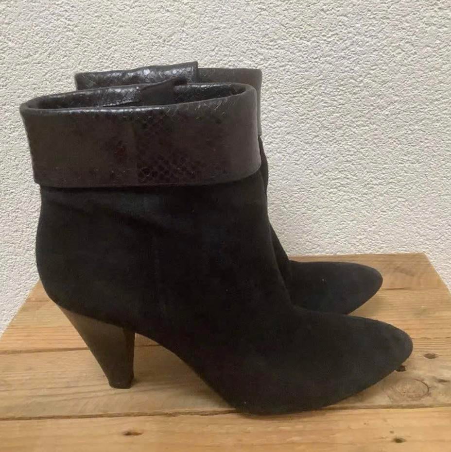 Gratis: Tamaris enkellaarsjes maat 40 // zgan, Ophalen of Verzenden, Zo goed als nieuw, Zwart