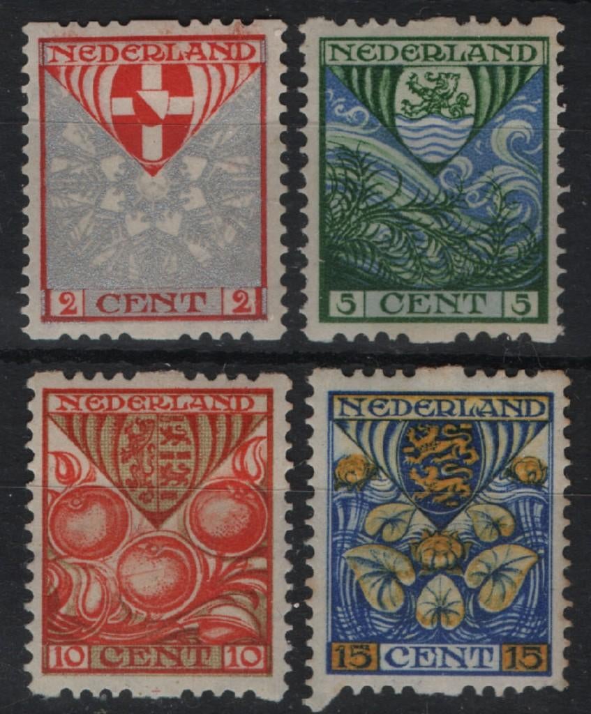 ROLTANDING R 74-77 ONGEBRUIKT (Cat. € 60,-) 76 rood + onder, Ophalen of Verzenden, T/m 1940, Postfris