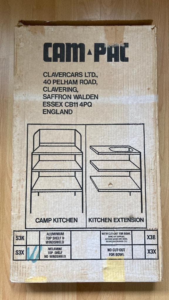 Vintage Cam-pac camping kampeer keuken kast kastje, Ophalen, Gebruikt, Campingkast