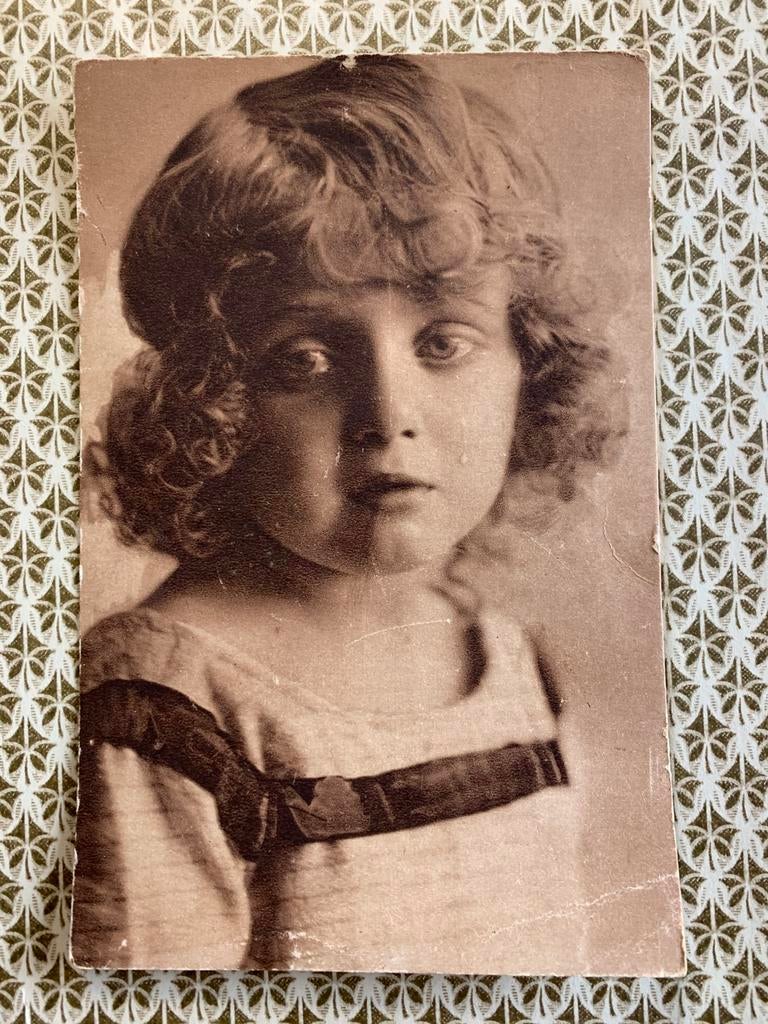 18-8-1920 Meisje met traan (NN), Ophalen of Verzenden, 1920 tot 1940, Gelopen, Kinderen