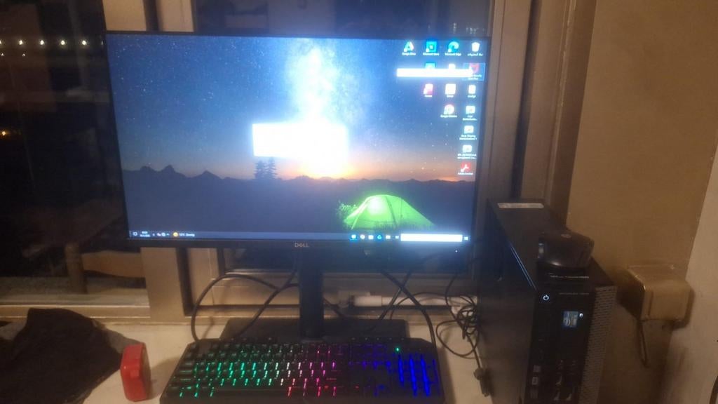 Dell Optiplex 7010 i5 Desktop PC met Monitor & RGB Toetsenbo, Computers en Software, Gebruikt, HDD, 2 tot 3 Ghz, Met monitor