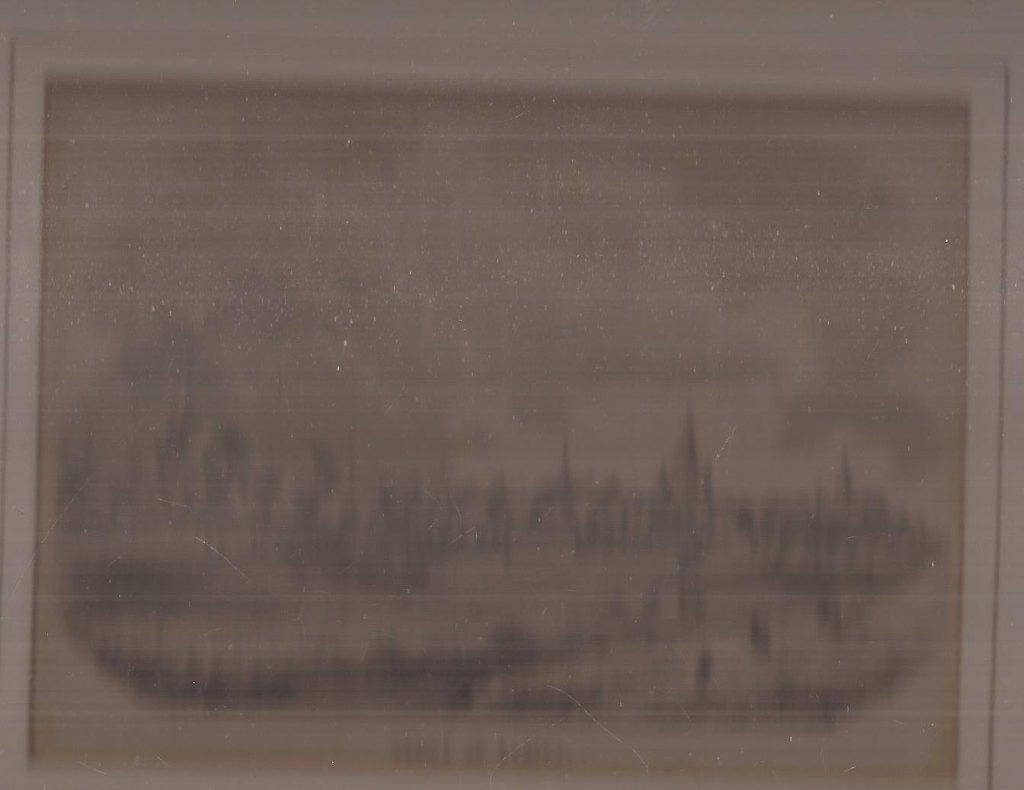 Kampen. 'Gezigt op Kampen.' Houtgravure 1841 Ingelijst, Antiek en Kunst, Ophalen of Verzenden