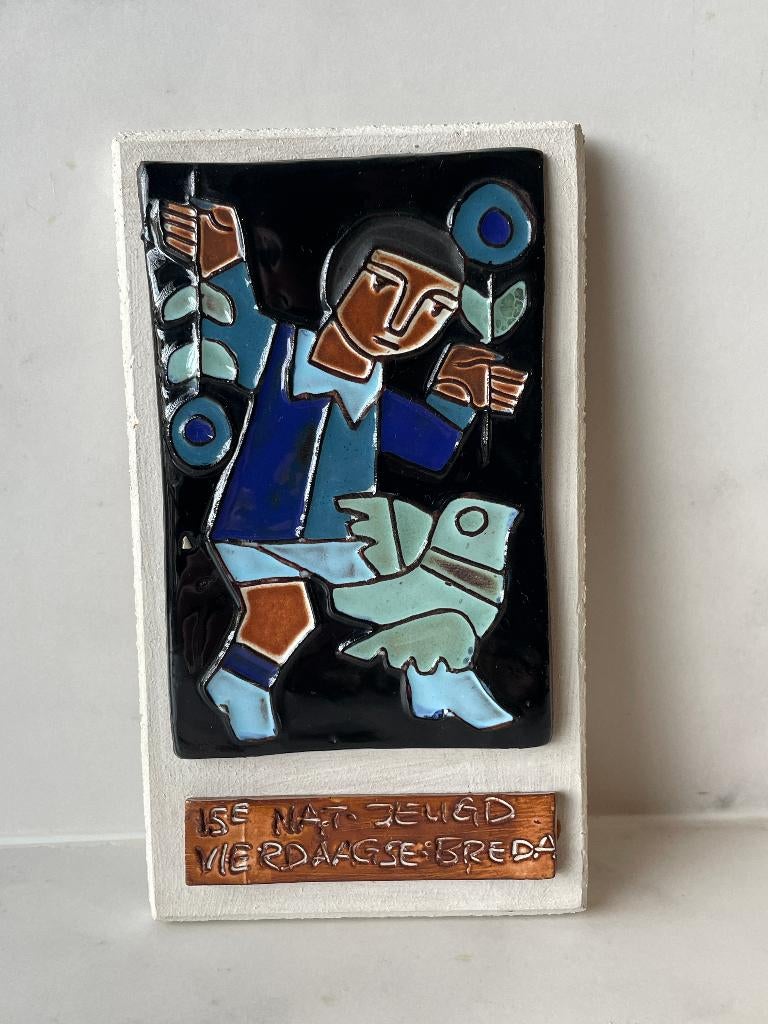 Wandtegel door Henk Potters, Ophalen of Verzenden