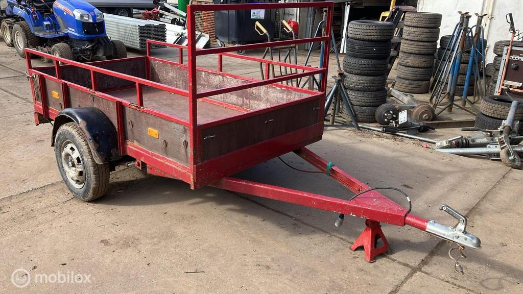 Enkelas bakwagen, 210x120cm, 750kg, aanhangwagen, kar