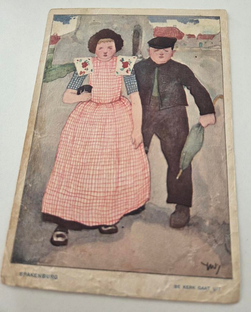 De kerk gaat uit - Spakenburg - Ype Wenning - 1932, Verzenden, 1920 tot 1940, Ongelopen, Kinderen