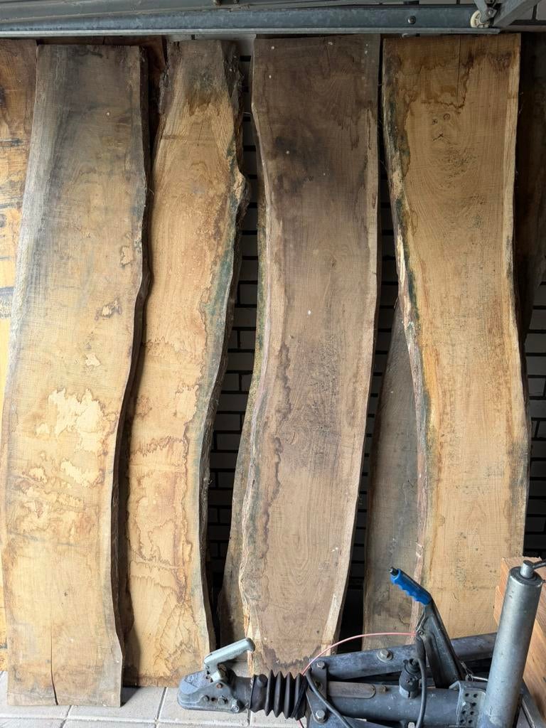 9 stuks gedroogde eiken planken (200x30), Doe-het-zelf en Verbouw, Hout en Planken, Ophalen, Minder dan 25 mm, Eiken, Zo goed als nieuw