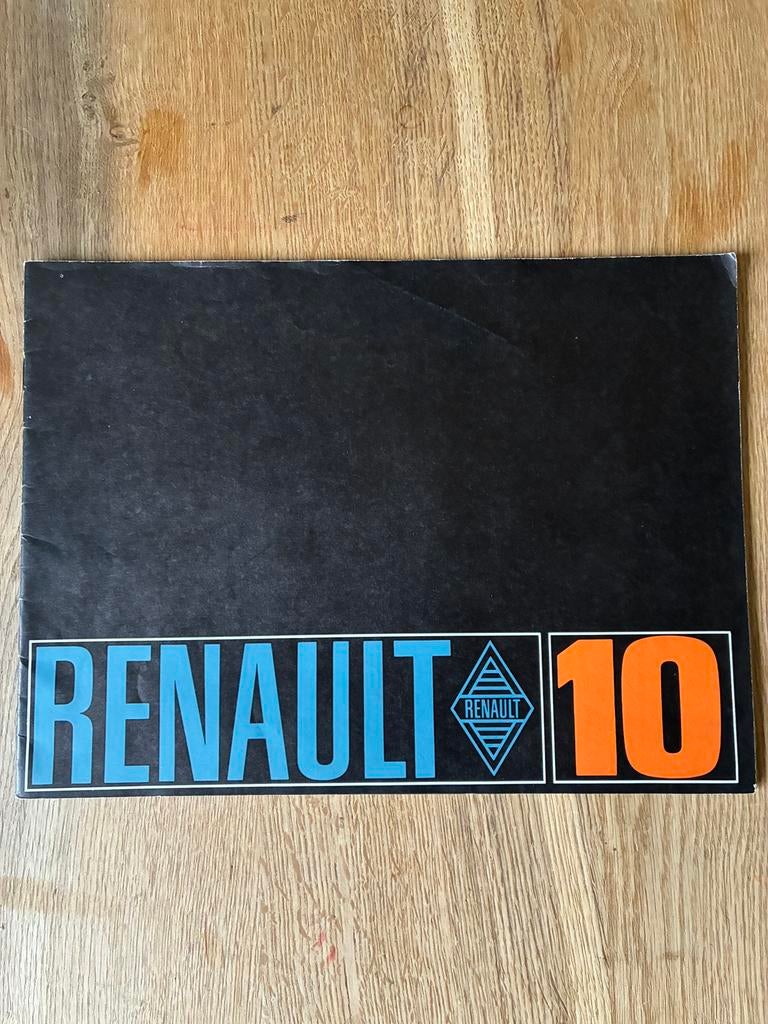 Renault 10 brochure, Ophalen of Verzenden, Zo goed als nieuw, Renault